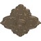Ekena Millwork Piedmont Ceiling Medallion (Fits Canopies up to 6 1/2"), 67 1/8"W x 48 5/8"H x 1 7/8"P, Warm Silver CM67PEWSS - alternate 2